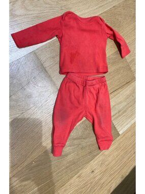 Bonton baby girl pink legging set size 3 months
